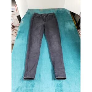 American Eagle Jeans Size 2 Short Womens Black Pants Ladies High Rise Jegging